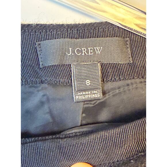 J.Crew Wool Blend Herringbone Mini Skirt Size 8 - Picture 4 of 6